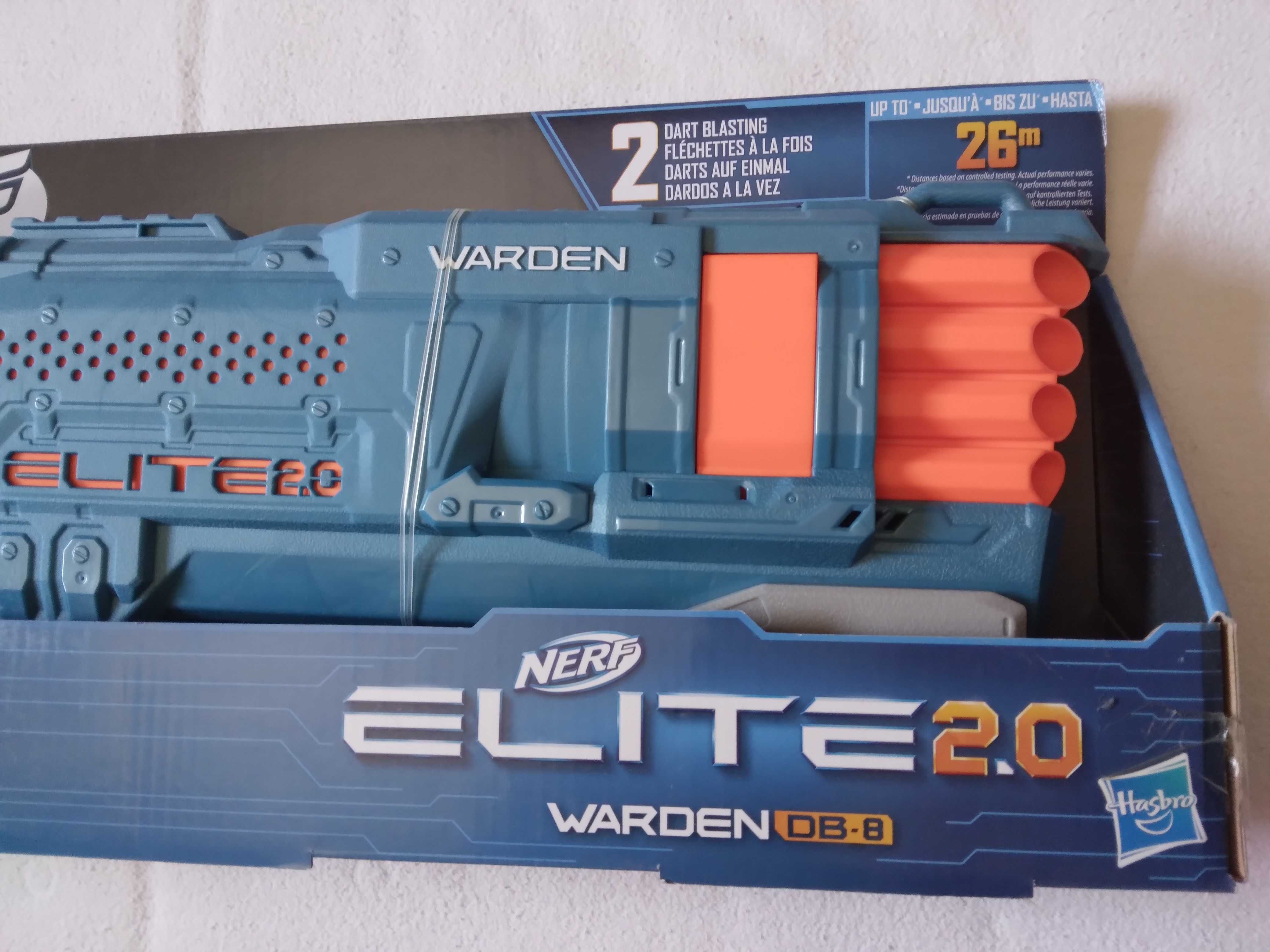 Arma jucarie Nerf Elite Warden DB-8 cu 16 gloante, noua