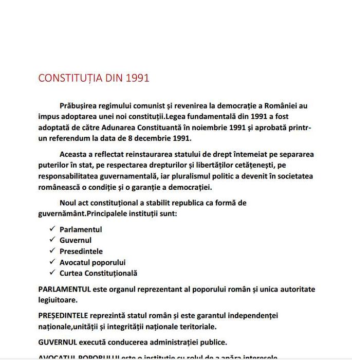 Materiale istorie bac