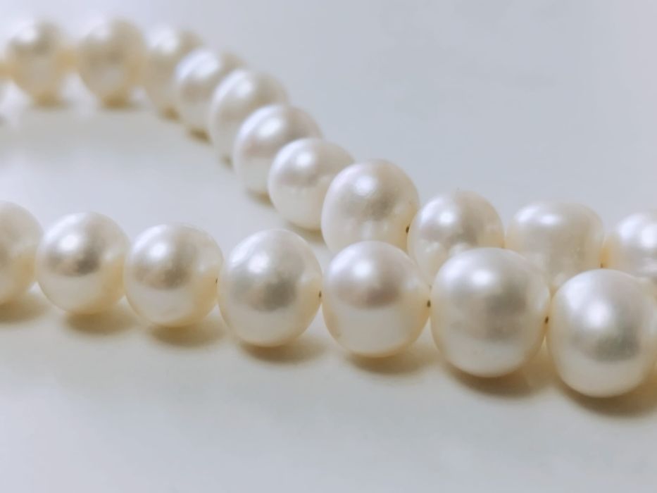 Vechi colier din argint 826 si ichizatoare 925, perle baroc, handmade