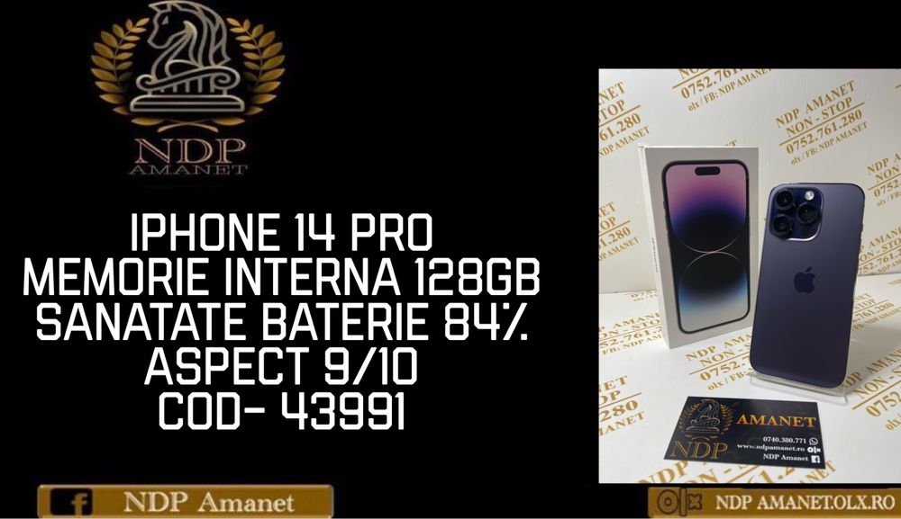 NDP Amanet Braila Iphone 14 Pro(43991)