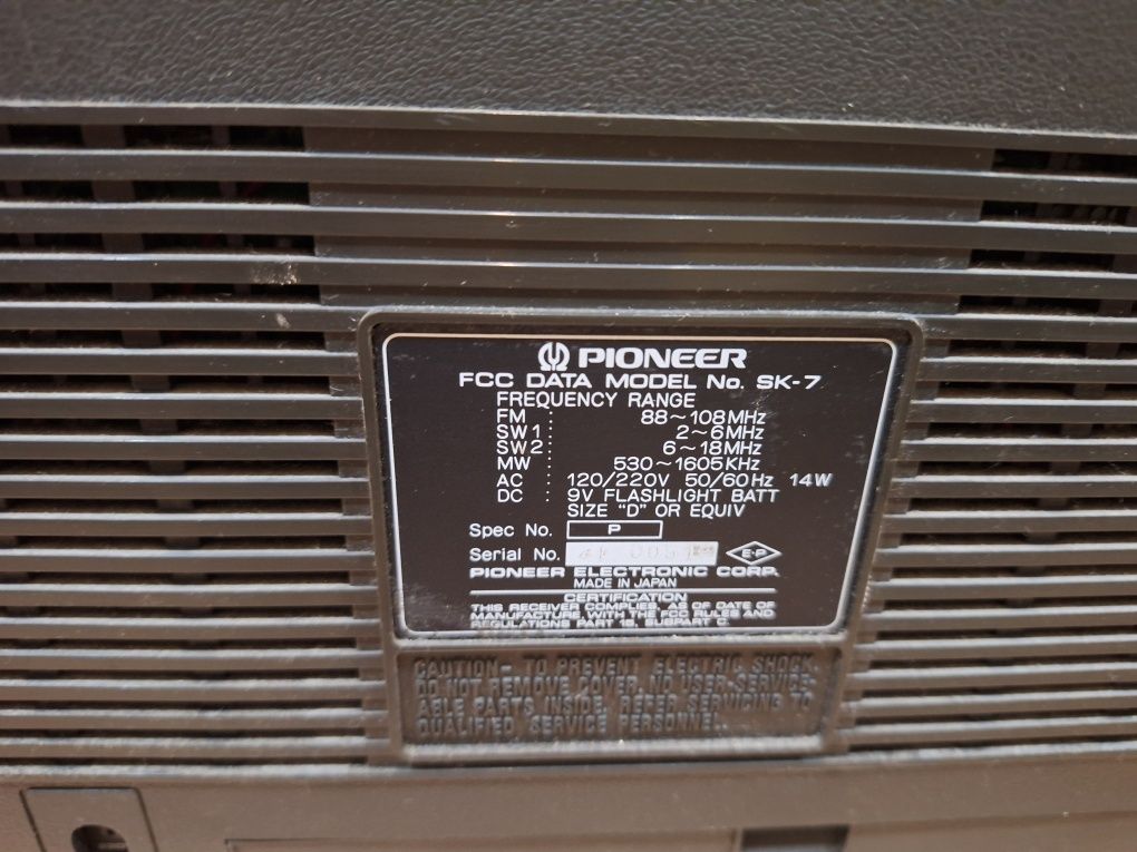 Радио касетофон PIONEER