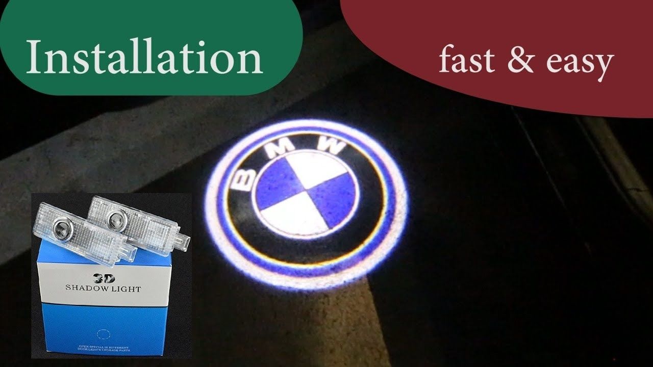 Логотип проектор подсветка двери БМВ Мерседес Тойота Лексус стайлинг