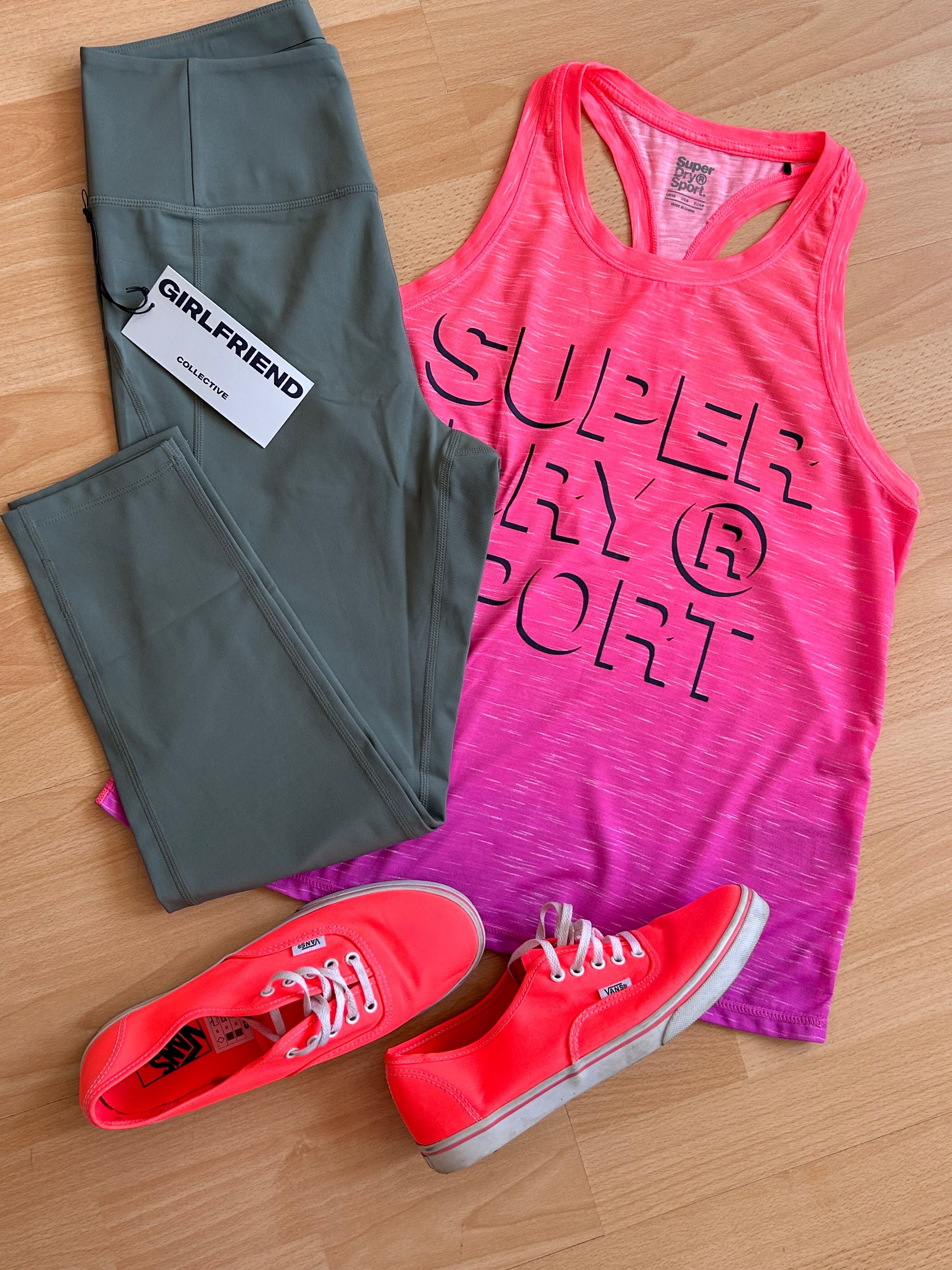 Нов спортен клин Girlfriend collective & топ Superdry