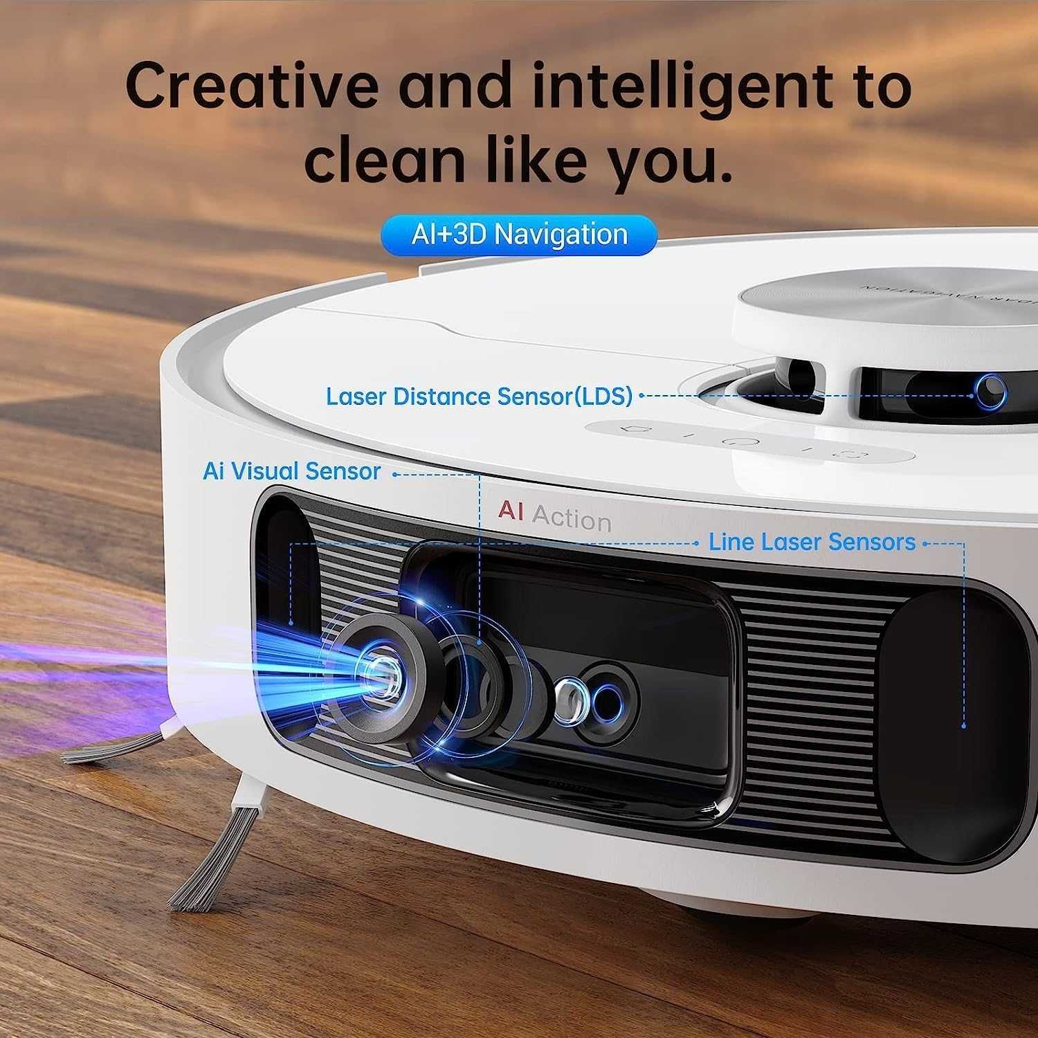 Прахосмукачка робот Dreame L10s Ultra AI камера Mop Self-Clean 5300Pa