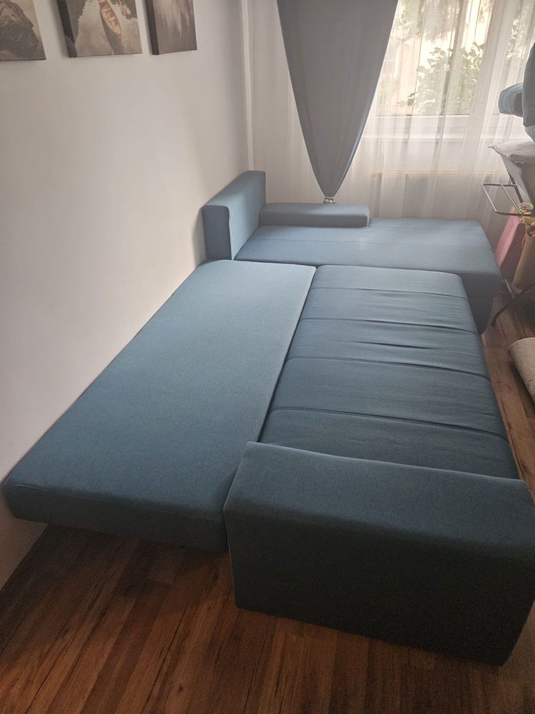 Vand coltar extensibil cu lada de depozitare