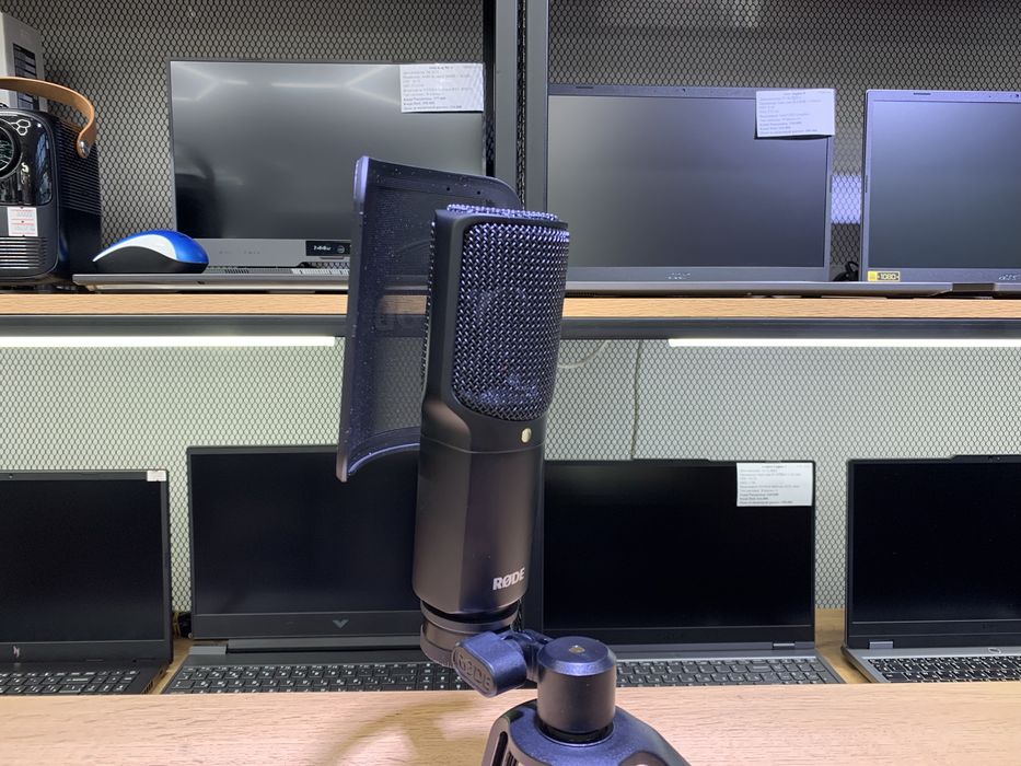 Микрофон Rode NT-USB, черный, штативы, 1131/А10