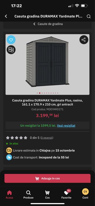 Vand casuta gradina 160x170x210