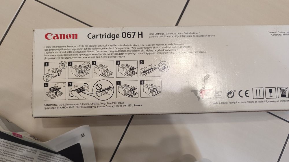 Оригинальный цветной картридж Canon 067H