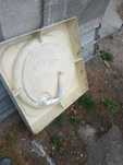 Cadita dus 90/90 fibra sticla