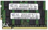 Memorie RAM sodimm 2GB DDR2 800MHz Samsung PC2-6400S CL6 - PROBA !!!