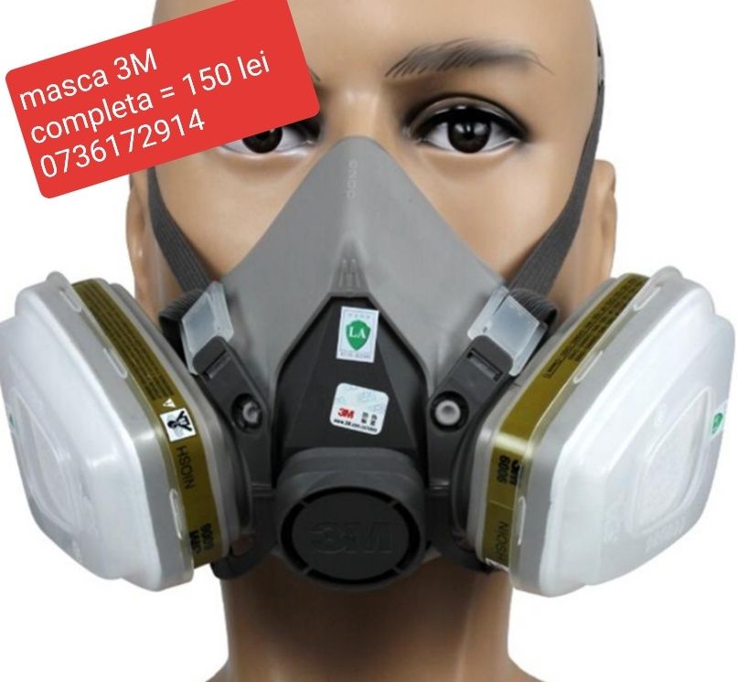 Masca 3M , praf fum gaze chimicale lacuri vopsele mirosuri