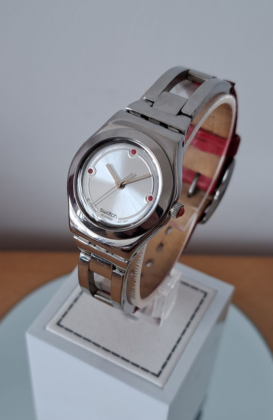 Swatch Irony dama YSS161 Rote Lippen 2003 vintage