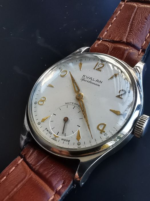 Ceas Svalan Sportsman Int. Manuala Oțel - Funcționează excelent!