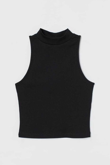 Top negru bumbac