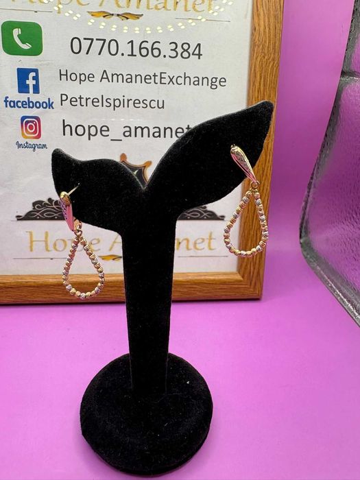 HOPE AMANET P2-Cercei din aur de 14k