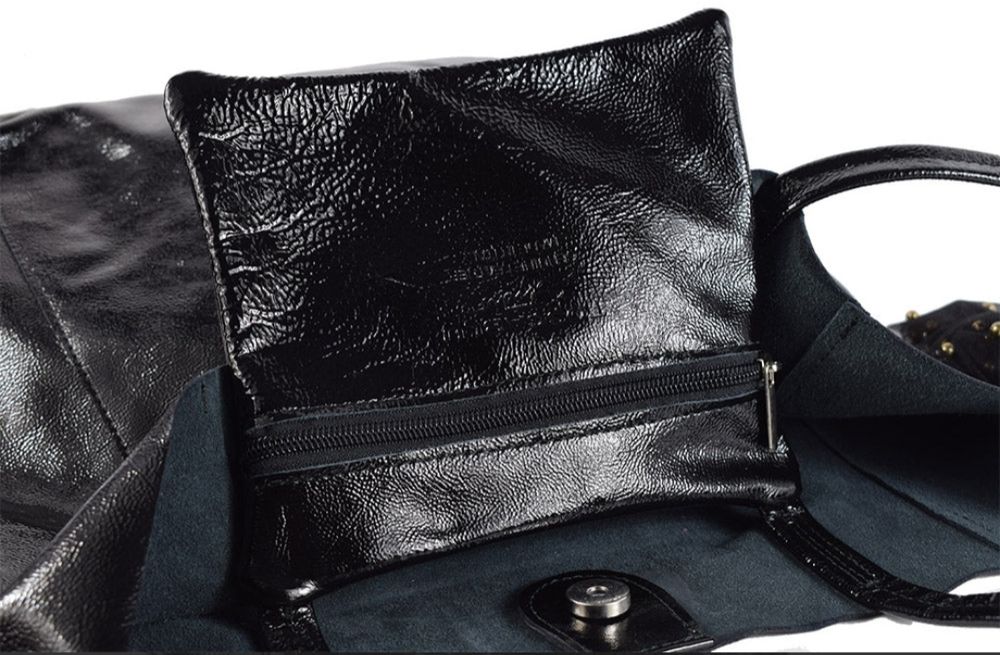 Geantă piele lăcuita