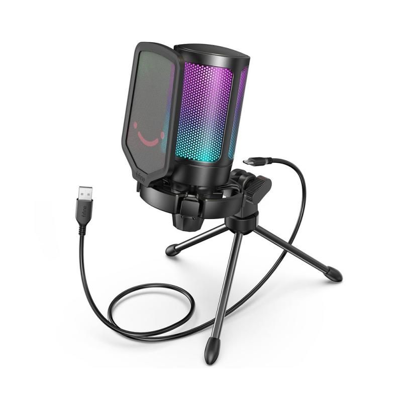 Fifine Ampligame A6V микрофон полный комплект