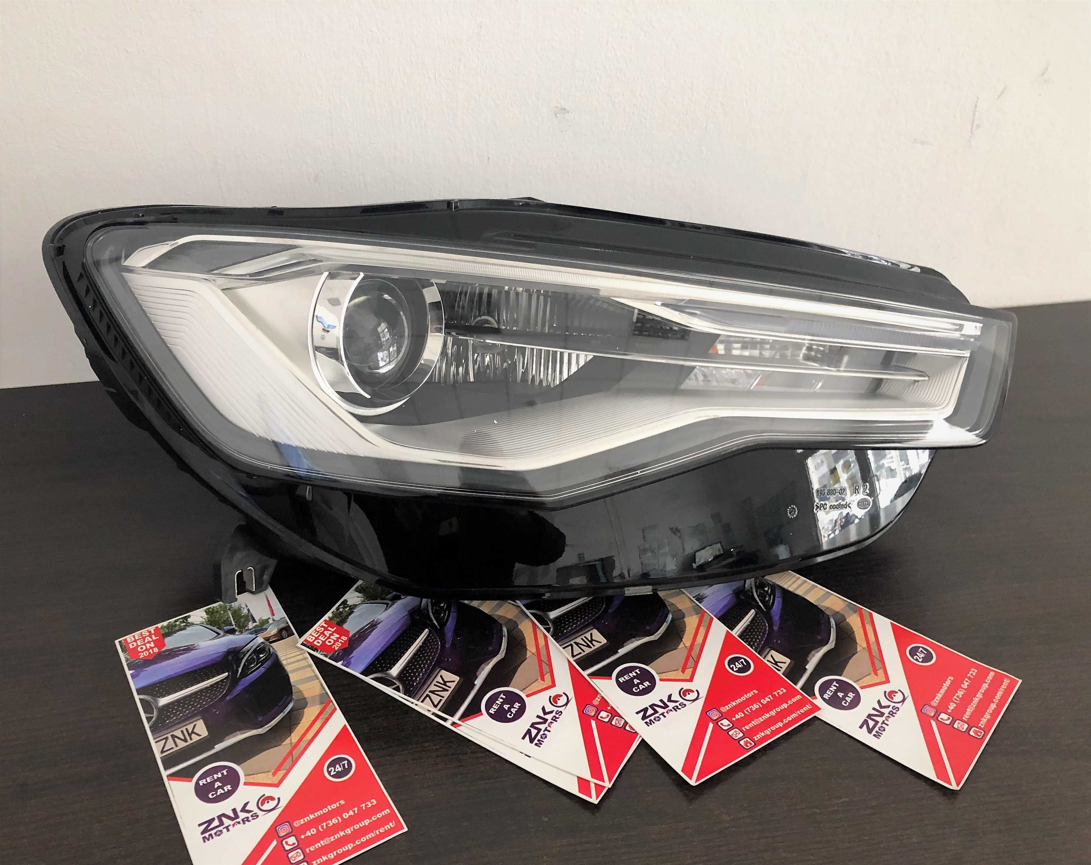 Audi a6 c7 4g facelift far stanga dreapta set faruri bixenon led lci