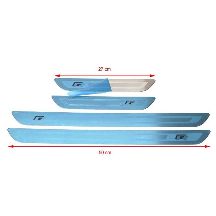Set 4 ornament inox prag R-line pt gama VW,Audi,Skoda,Seat