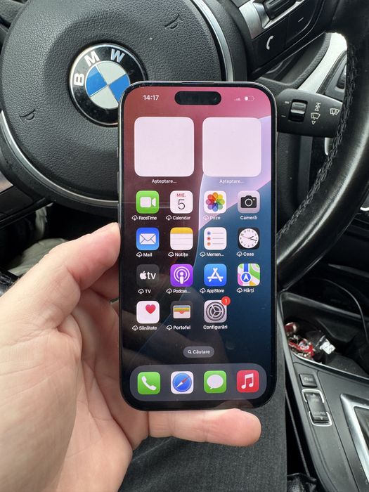 Iphone 15 Pro titanium black Neverlocked 128 gb