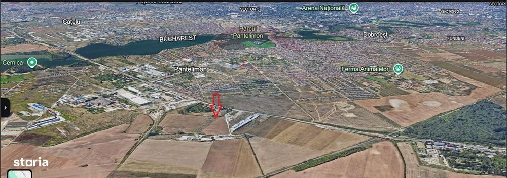 Teren  investitie/constructii industriale Pantelimon