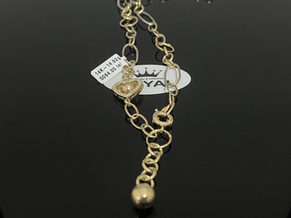 Bijuteria Royal CB : Lant aur 14k dama 14,92gr lungime 50cm