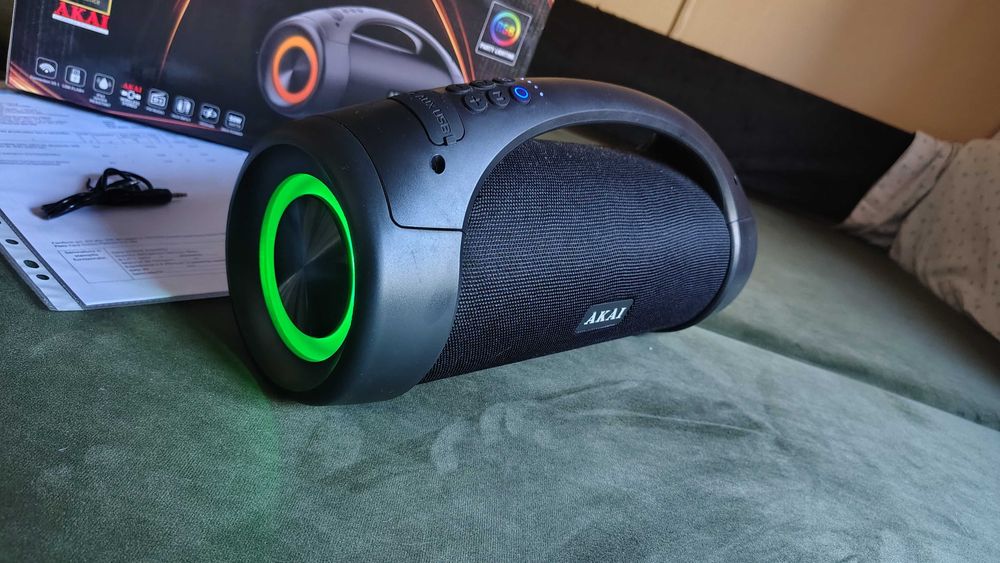 Boxa portabila Akai ABTS-55, Bluetooth, USB, radio, 20 W, IPX5