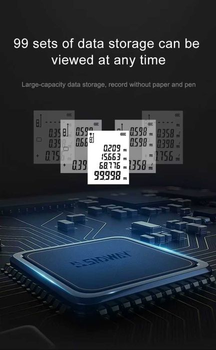 Лазерна ролетка 100м SNDWAY