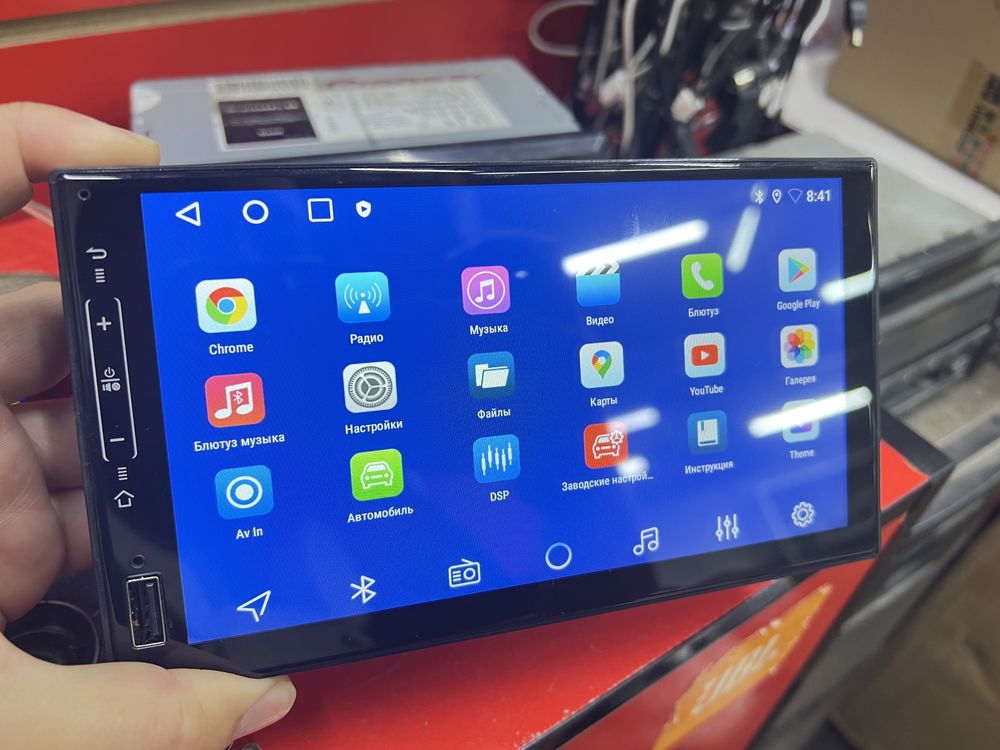 2дин Андроид магнитола 7»дюйм магнитафон с IPS CarPlay Память 2гб 32гб