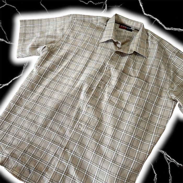 Cămașă bej cu carouri – Look casual, perfect pentru vară!