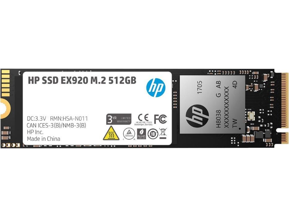 SSD 512GB PCI Express 3.0 x4 M.2 2280 HP EX920 3200MB sec nou sigilat