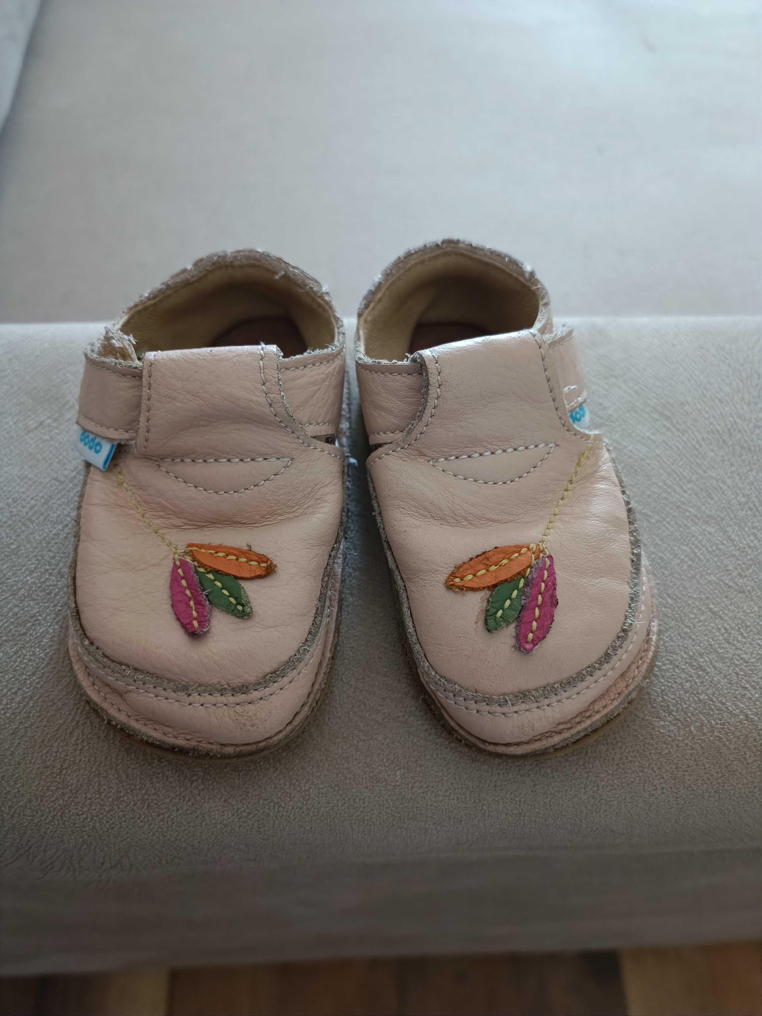 Pantofi barefoot piele bebeluși fetițe mărimea 20- 13.1 cm