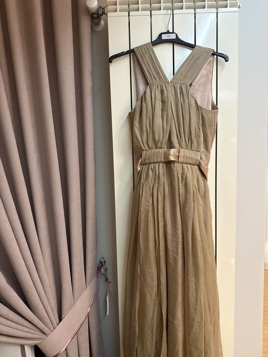 Rochie elegantă lungă bej – Irina Schrotter