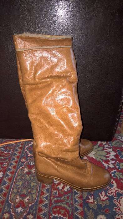 cizme piele imblanite