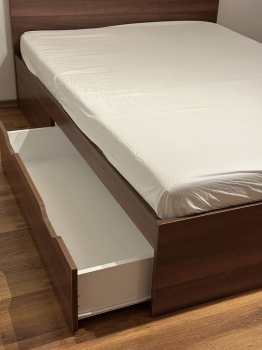 Pat 140x200 Mobexpert cu ladă depozitare