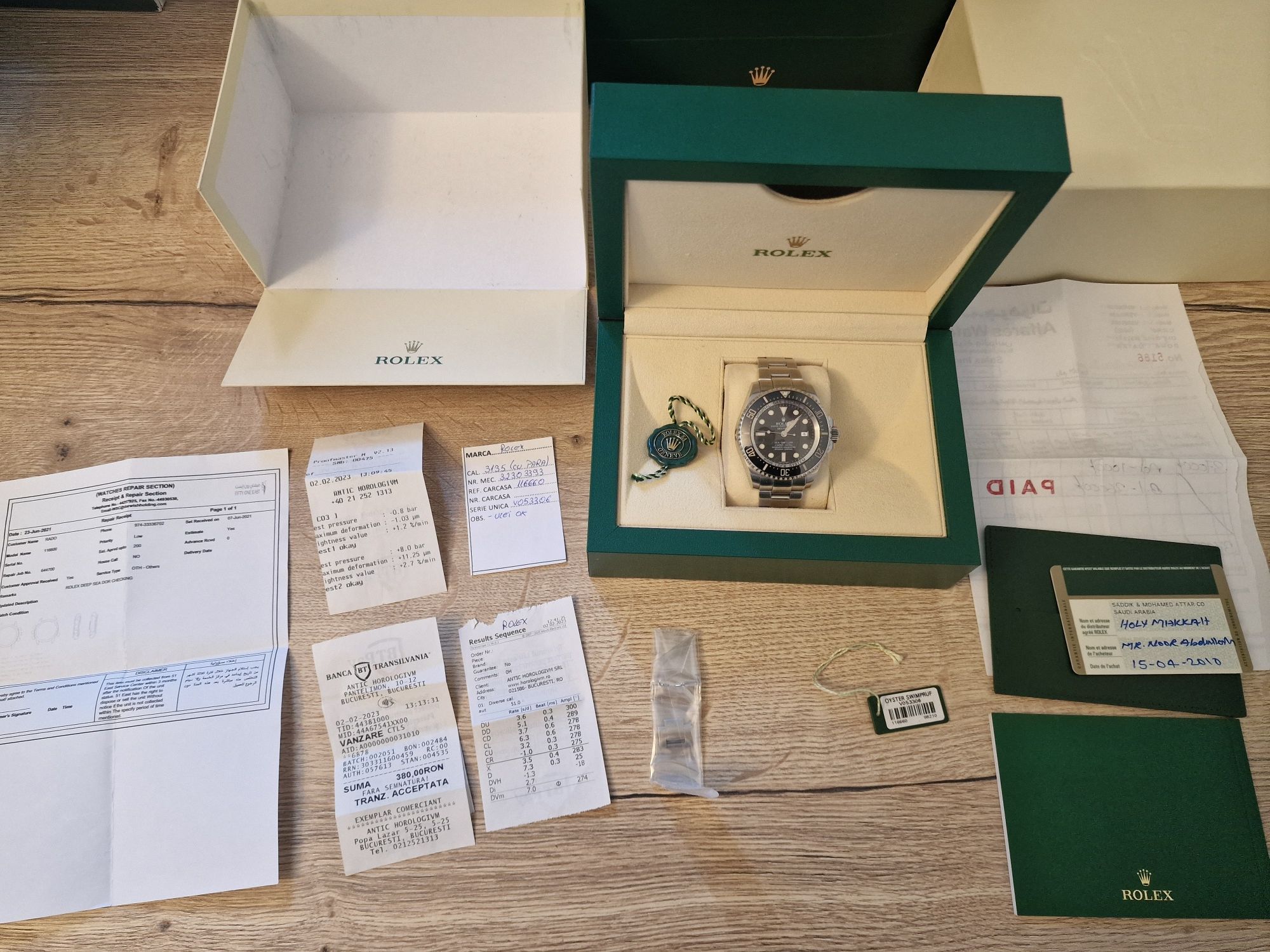 Rolex Sea-Dweller Deepsea 116660, 44mm, Card, Factura