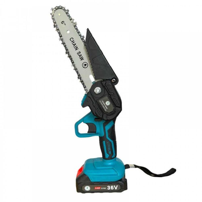 Акумулаторен мини трион Тайга с 2бр батерии 36V и 2бр вериги 20см