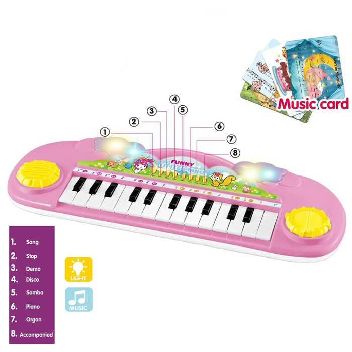 Детско пиано с мелодии и светлини