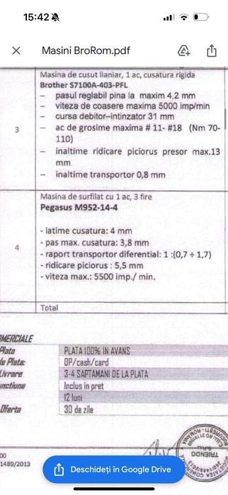 Masina surfilat pegasus 1 ac 3 fire si masina de cusut brother