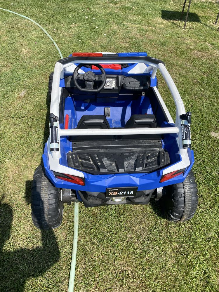 UTV electric POLICE, pentru 2 copii 4x4, USB, bluetooth