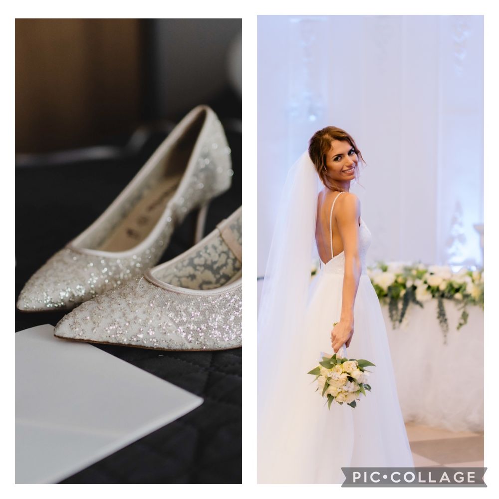 Сватбена рокля и обувки