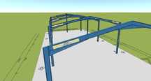 Vând structura metalica 8x24x4