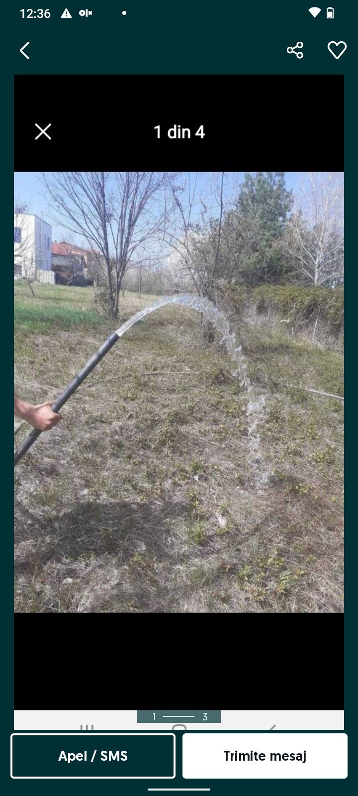 Executam foraje puțuri denisipări piloni etc