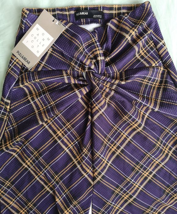 Fusta midi carouri Pull&Bear