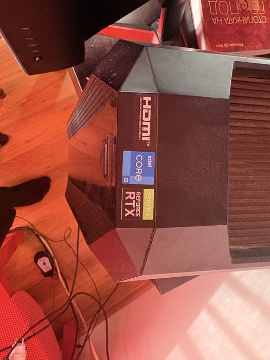 Гейминг сет компютър монитор слушалки мишка клавиатура и мауспад