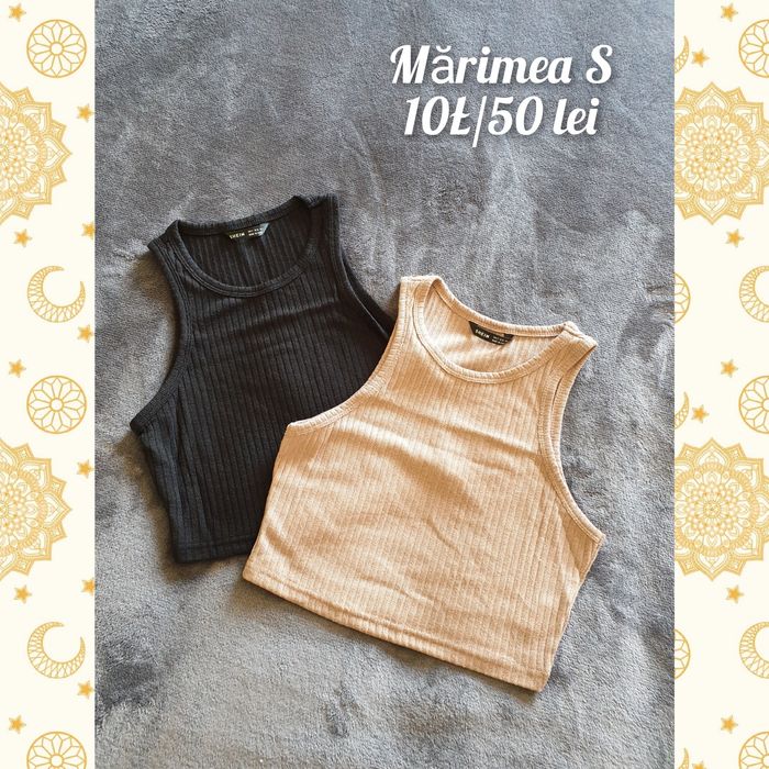 Set damă top+fustă, maiou+pantaloni scurți, set maiouri