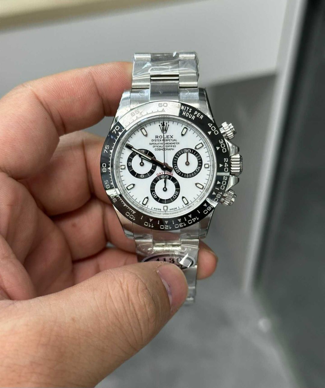 Rolex Daytona сребристо-бял