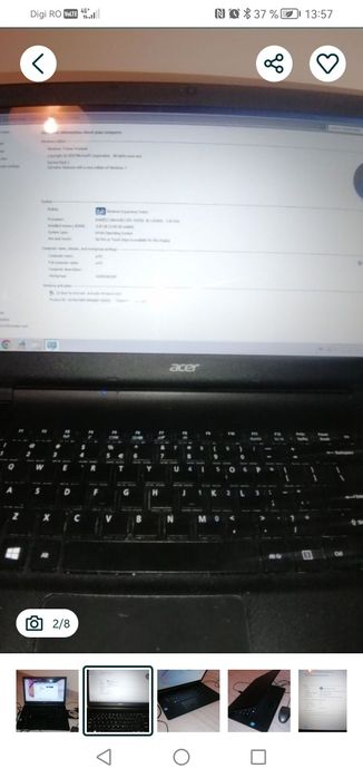 Laptop Acer Aspire ES1-511, impecabil