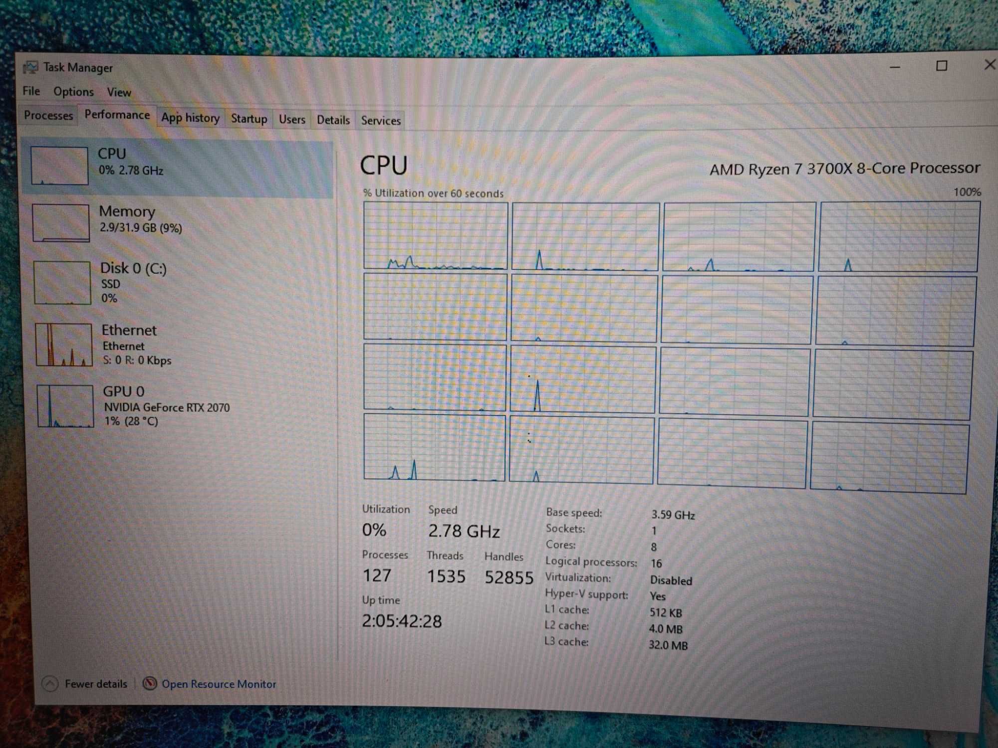 Геймърски компютър Ryzen 7 3700x | 32GB DDR4 | RTX 2070 | 1TB SSD