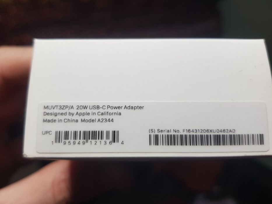 Apple Adapter 20W A2344